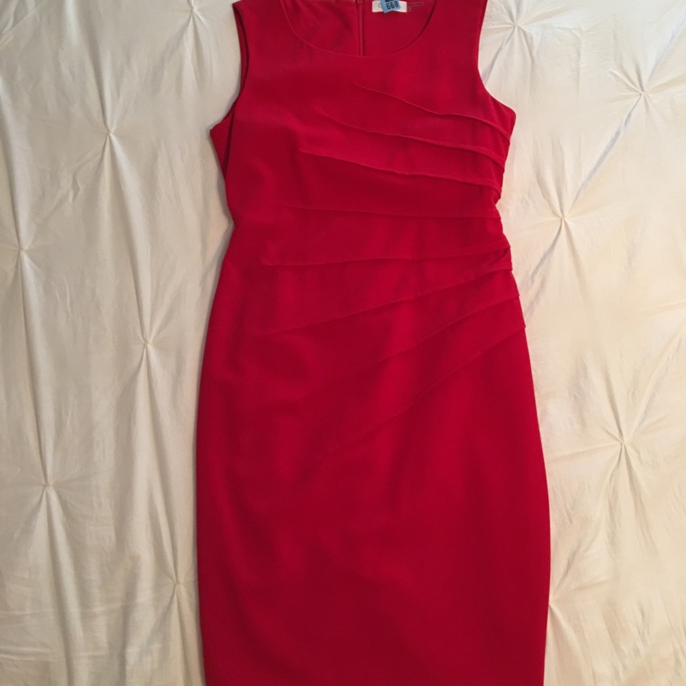 Calvin Klein red dress size 4